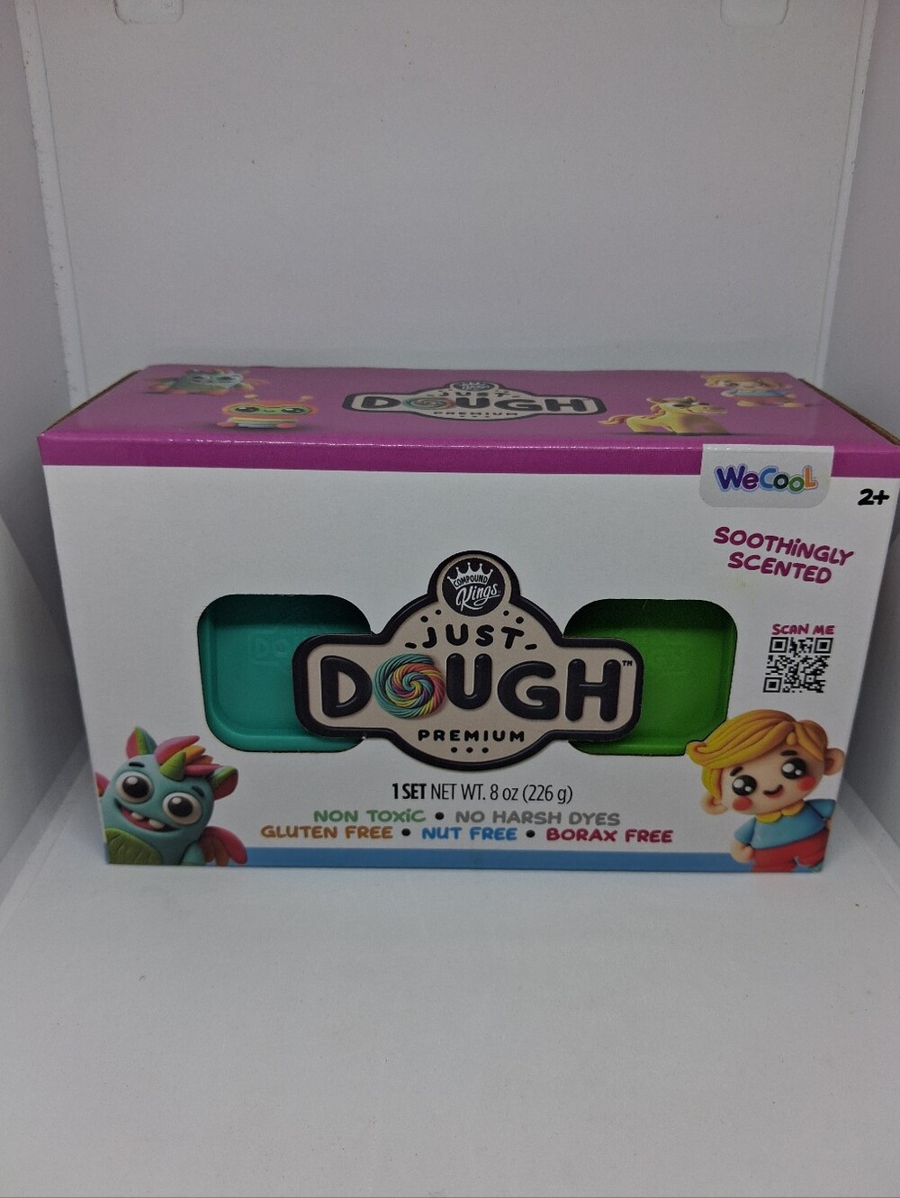 Premium Kids Play Dough - Green Set Soothing Scented